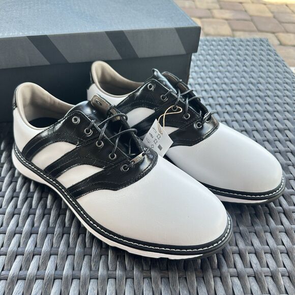 Adidas MC87 Z-Traxion Spikeless Men\'s Golf Shoes White Black IF2714 main image 7